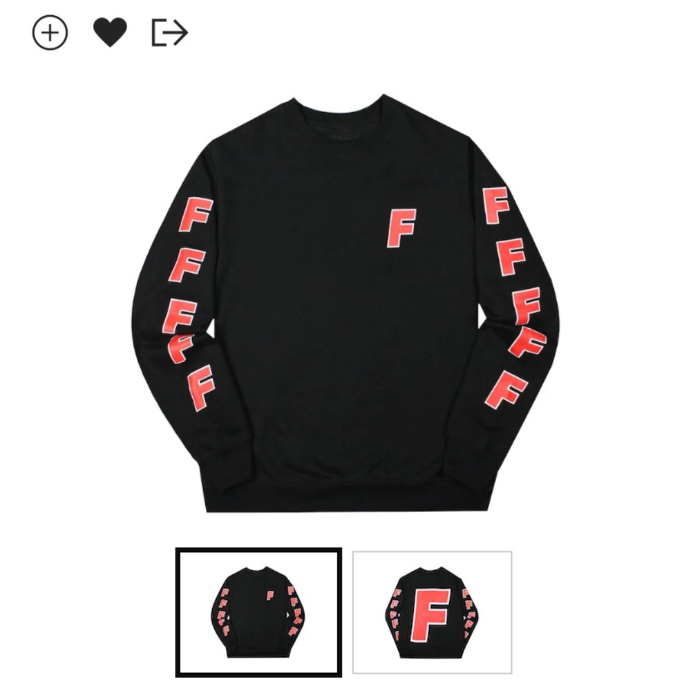 FTP “F” Long Sleeve Crew Neck sweater 2018